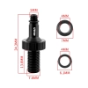 Adapter zaworu amortyzatora rowerowego Muqzi L-7 Tył Czarny