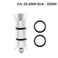 Śruba rozprężna do steru widelca rowerowego 28.6x50mm Muqzi L-17 Srebrny