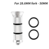 Śruba rozprężna do steru widelca rowerowego 28.6x50mm Muqzi L-17 Srebrny
