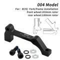 Adapter/Uchwyt zacisku hamulca rowerowego 004 IS mount (F203/R180) Muqzi J-71 Czarny