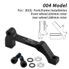 Adapter/Uchwyt zacisku hamulca rowerowego 004 IS mount (F203/R180) Muqzi J-71 Czarny