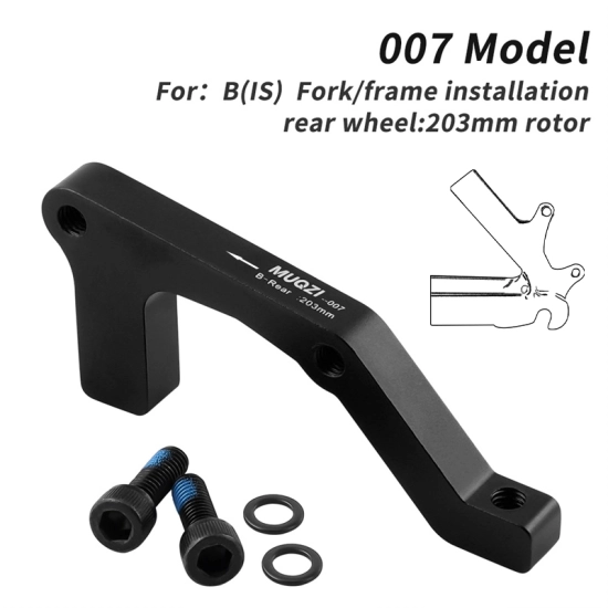 Adapter/Uchwyt zacisku hamulca rowerowego 007 IS mount (R203) Muqzi J-71 Czarny