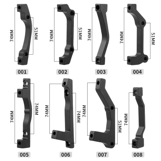 Adapter/Uchwyt zacisku hamulca rowerowego 007 IS mount (R203) Muqzi J-71 Czarny