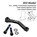 Adapter/Uchwyt zacisku hamulca rowerowego 003 Post Mount (F180/R180) Muqzi J-71 Czarny