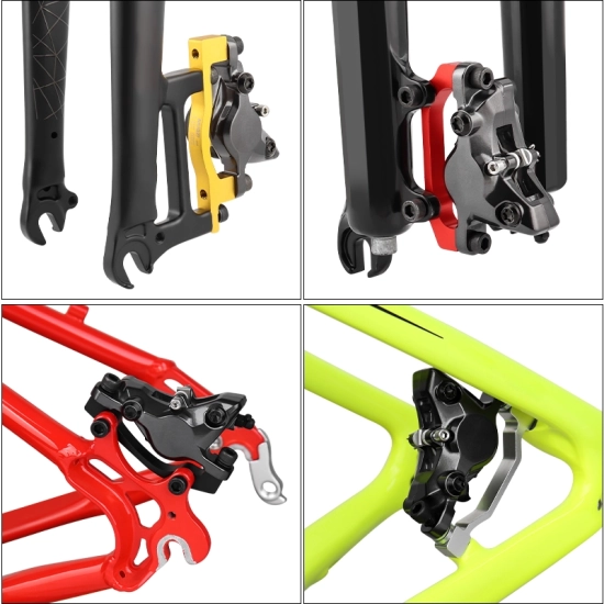 Adapter/Uchwyt zacisku hamulca rowerowego 003 Post Mount (F180/R180) Muqzi J-71 Czarny