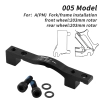 Adapter/Uchwyt zacisku hamulca rowerowego 005 Post Mount (F203/R203) Muqzi J-71 Czarny