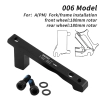 Adapter/Uchwyt zacisku hamulca rowerowego 006 Post Mount (F180/R180) Muqzi J-71 Czarny