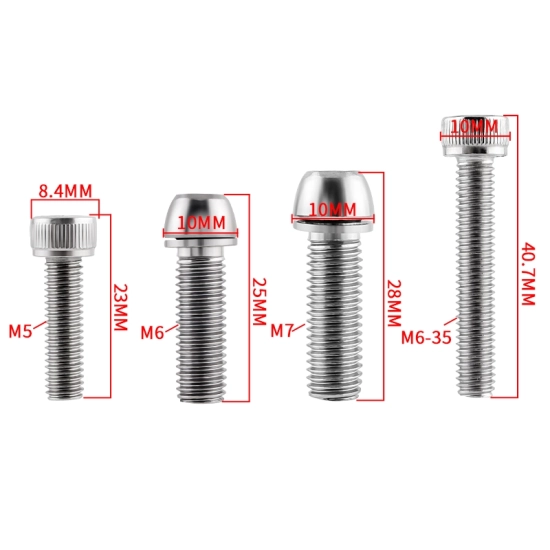 Śruba do zacisku/korby rowerowej M6x19mm Muqzi B-39 Srebrny