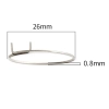Sprężyna podstawy piasty rowerowej 26x0.8mm Muqzi F-20 Srebrny