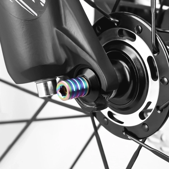 Oś piasty koła rowerowego 100mm Muqzi F-27 Tytan